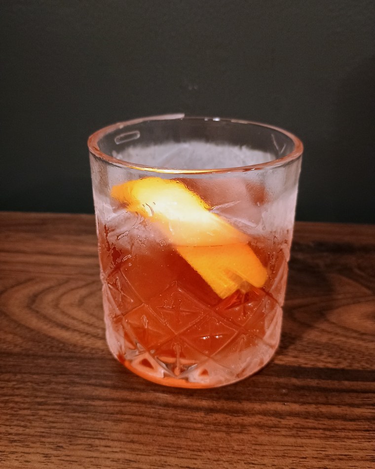 Negroni, a freezer batch gin cocktail