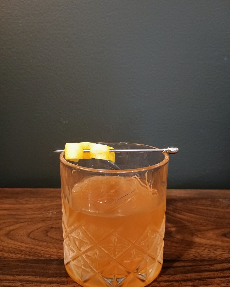 Sazerac, a freezer batch rye cocktail